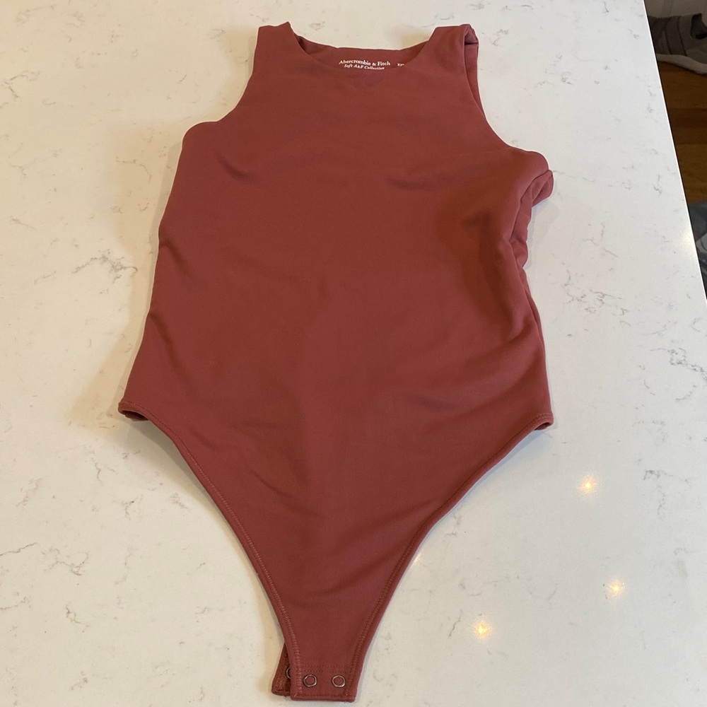 Abercrombie & Fitch Rose Rust Sleeveless Bodysuit
